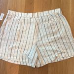 Old Navy  Women's Shorts Linen Blend Adjustable Striped NWT Size XL Photo 4