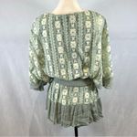 Petal Dew Boutique sage green and ivory lace over mini dress romper size small Photo 5