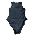 ANDIE Black One Piece Swimsuit Snap Down Bodysuit Stretch Size Small Women's Photo 2