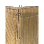 Pull & Bear  Gold Yellow Ribbed Textured Capri Cropped Pants Women Sz 4 Photo 3