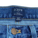 J.Crew Slim Boyfriend Jeans Classic distressed Blue Wash Size 26P Womens Photo 3