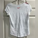 Desigual  White Short Sleeve T-shirt with Floral Design - Size Small - VGUC Photo 1