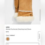 UGG  $172‎ Seamed Touchscreen Shearling-Lined Gloves WOMEN'S L Photo 2