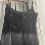 Victoria's Secret  Black Satin Lace Chemise Medium Photo 3
