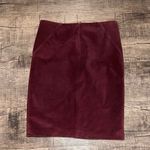DKNY Vintage  100% leather burgundy maroon skirt Photo 1