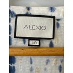 Alexis  Loordes Blue White Tie Dye Tiered Ruffle Maxi Dress Size XS Photo 3