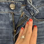 American Eagle  Size 4 Shorts Shortie AEO Low Rise Denim Cuffed Stretch Women's Photo 7