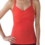 Lululemon WRAP IT UP Vibrant ALARMING Orange TANK TOP 6 Photo 0