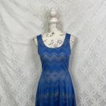 Candie's  Lace Burnout Blue Skater Dress Size S NWT Photo 2