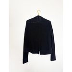 Brochu Walker Black Chunky Knit Sweater Size Medium Linen Cotton Quiet Luxury Photo 9