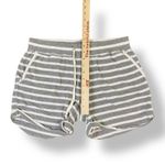 White + Warren Striped Drawstring Shorts Womens Size S Gray White Lounge Photo 3
