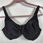 Bali  36DD Bra Black Passion Comfort 3385 Silky Lining Underwire Adjustable Strap Photo 0