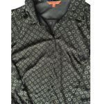 Modcloth  womens large black chiffon gold light weight button up collared top​ Photo 8