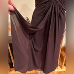 Tadashi  Collection Brown Shell 100% Silk Chiffon V-Neck Twist Front Sz 12 Photo 10