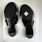 Jenni Kayne Leather Strappy Flat Slides Sandals Suede Black Size 37 Photo 3