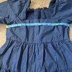 Madewell  Poplin Lizzie Babydoll Dress in Twilight Size 4 Photo 2