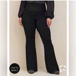 Torrid Flare Metallic Glitter Stretch Lurex High Rise Pull-on Pants Sz 3X Photo 4