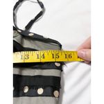 BCBGMAXAZRIA Womens Y2K Polka Dot Silk Striped Tulle Party Dress Size 4 Black Photo 10