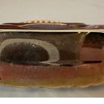 VTG P.O.V. Purse Shaped Quartz Watch White MOP Face Rhinestones Works Gold Photo 2