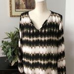 fab'rik fab’rik Women’s Blouse Size S/Chico Pullover Split Back Keyhole 3/4 Sleeves Photo 0