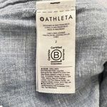Athleta  Cabo Linen Joggers Pants Chambray Blue Zip Pockets Womens 2‎ Athleisure Photo 5