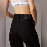 Calvin Klein  Black High Rise Straight Jeans 27 Long NWT Photo 4