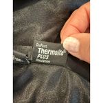 Centigrade Long Sleeve Button Front Long Coat Leather Black Women's Size Small Photo 9