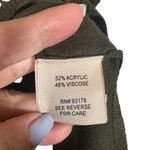 Philosophy Olive Green Long Sleeve Classic Knit Pullover Sweater Women Sz S Photo 7