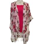 Westport 💛 NWT hot pink shirt and matching floral cardigan Photo 10