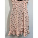 SheIn Shien Womens Midi Dress Adjustable Straps Tie Bow Floral Pink Medium Photo 2