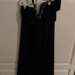 Nine West  Black Halter Dress Sleeveless‎ Gold Chain Detail Party Cocktail Photo 0