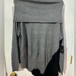 Verve Ami NWT  Gray and Black Off-Shoulder Sweater 2X Photo 0