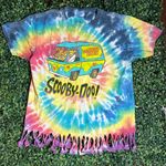 Groovy Tie Dye Scooby Doo T Shirt Size Large Blue Photo 0