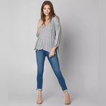 Free People  Just a Henley Top Heather Grey Photo 2