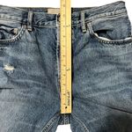 Everlane The Cheeky Jean Distressed Cropped Raw Hem Medium Wash Size 22 Photo 7