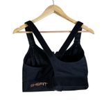 SHEFIT Ultimate Sports Bra Black Zipper Front Adjustable Support Size 2LU Photo 3