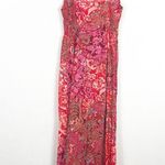 Free People  Forever Yours Smocked Slip Maxi Dress Size XS Red Floral Sleeveless Photo 13