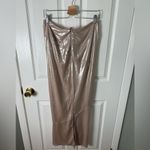 House Of CB  Colette Shimmer Champagne Midi Skirt M Photo 5