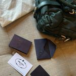 Prada Tessuto Gaufre Braided Handle Satchel Green Nylon Medium Crossbody Bag Photo 3