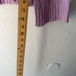 bebe Y2k Open Knit Lavender Purple Mock Neck Poncho Sweater Womens M Size M Photo 1