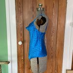 Heartloom NWT Janina Animal Print Silky Sexy Cowl Cami Top in Cobalt - Sz Small Photo 6