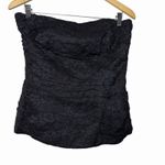 Luna VTG  Womens 10 Black Lace Bustier Top 90s Goth Whimsigoth Coquette Strapless Photo 3