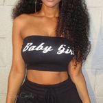 🆕Baby Girl Black Crop Top Photo 1