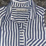 Abercrombie & Fitch  blue and white pinstripe romper size xs Photo 3