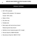 NBD  Adeliza Maxi Dress In Dyed Foliage Floral Photo 4