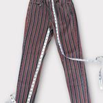 American Eagle Skinny Straight Pinstriped Jeans 00 Reg Size 24 Photo 2