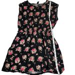 Forever 21  Womens Floral Elastic Waist Dress Sz L Photo 8