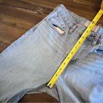 Everlane Straight Leg Jeans Pants Fringe Distr Hem Light Wash 27 High Rise Photo 9