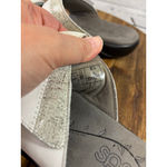 Women's SAS White & Silver Glitter Sandals Size 9.5N Photo 6