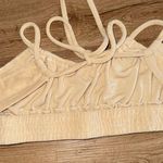 Charlie Holiday  Cream Ruched Tie Front Tank Photo 2